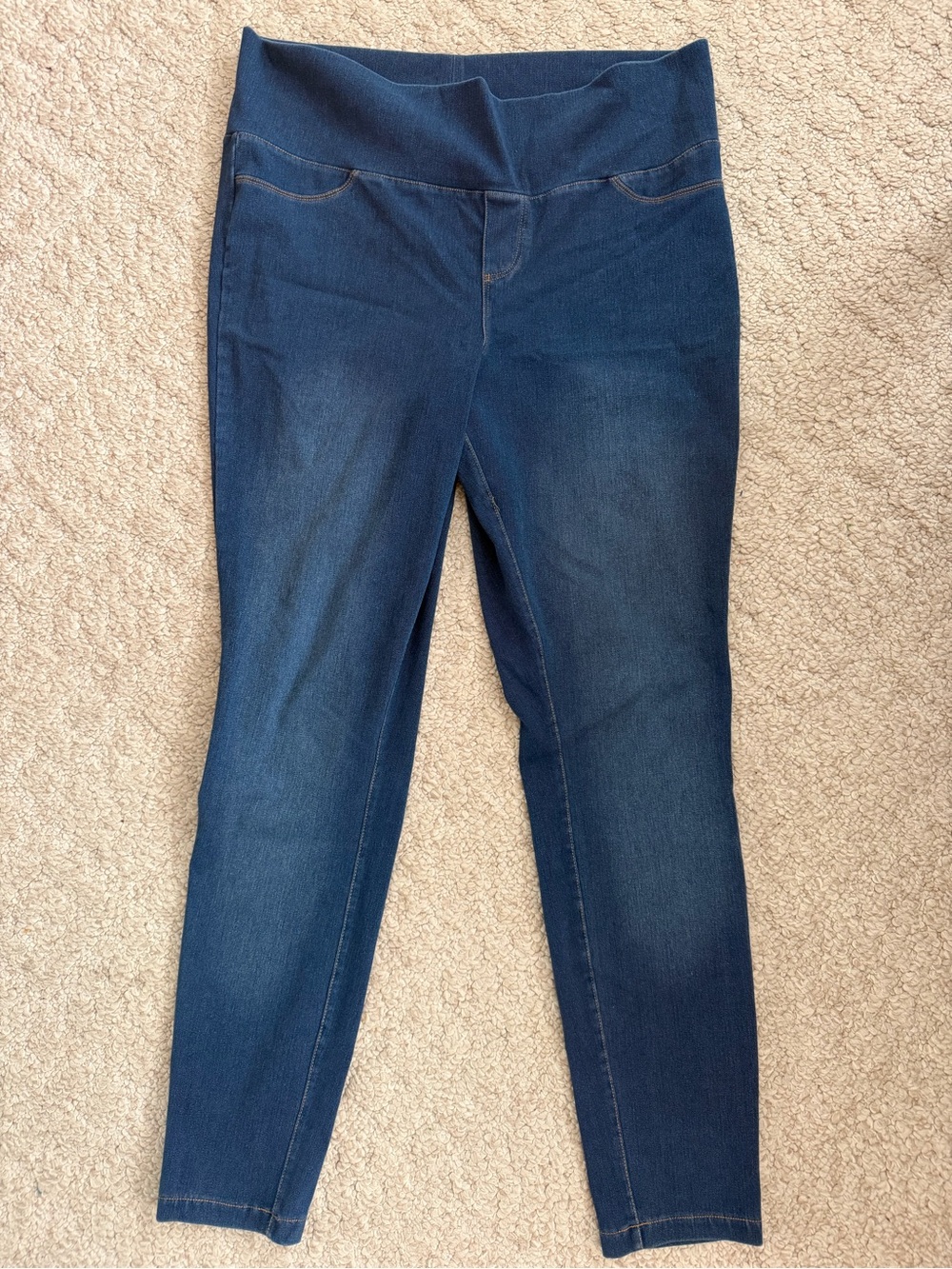 Seraphine Dark Blue Maternity Jeggings Under Bump size 12